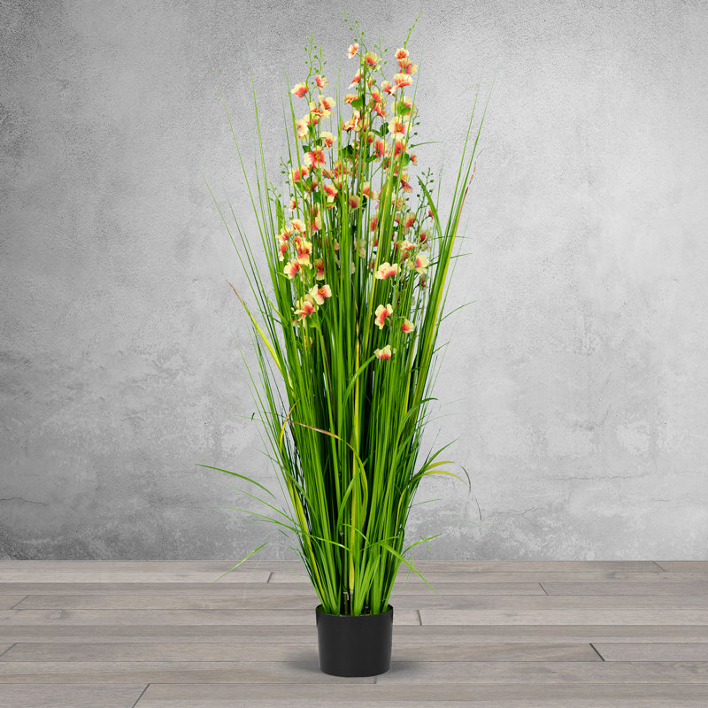 Bay Isle Home Artificial Reed Flowering Plant in Pot Wayfair